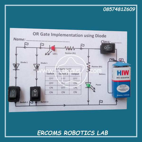 OR Gate Implementation using Diode